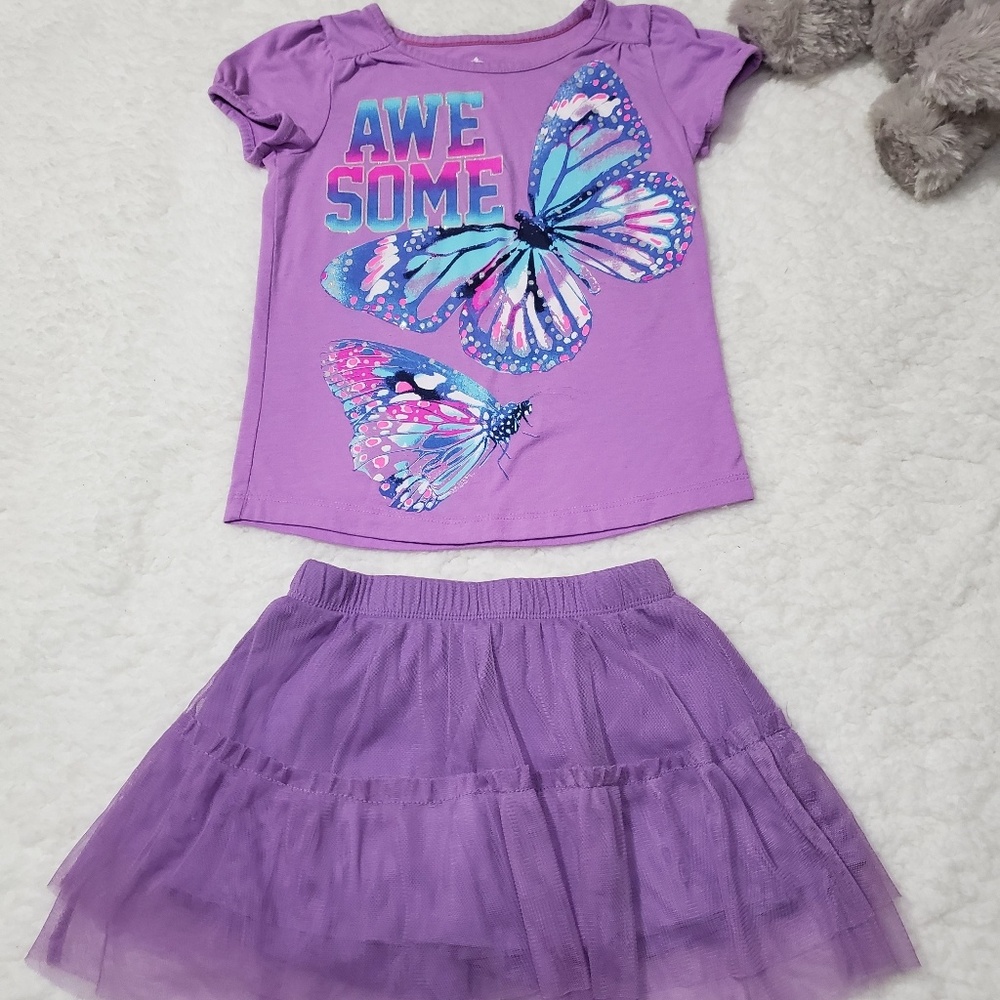 Girls Purple Outfit Sz 5